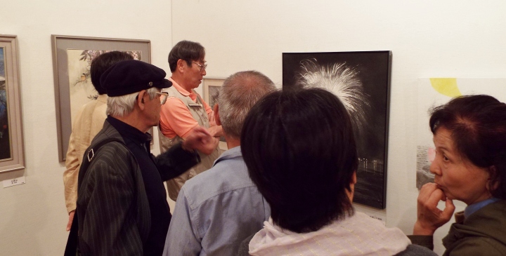 2016/5　さがみ水墨・日本画協会展にて自作を語る