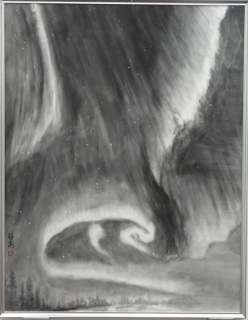 「極光」　F50　松尾好高　第57回現水展出展