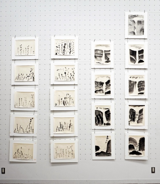 江戸川区立篠﨑第2小学校水墨画教室　同時出展　3
