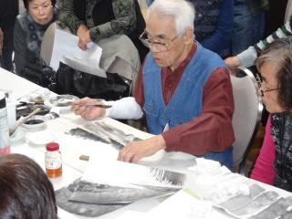 2018/11　さがみ水墨・日本画協会研修会講師として
